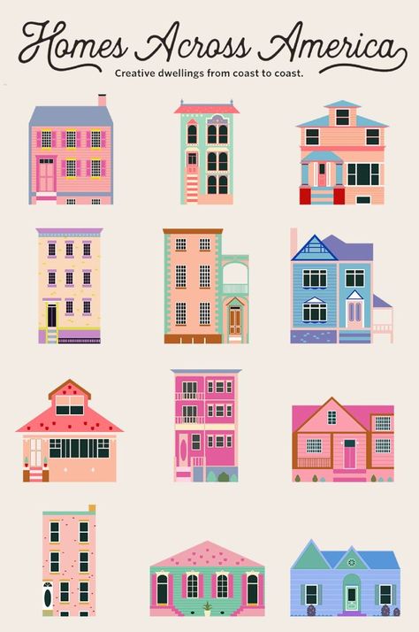 Cute House Drawing, Apartment Illustration, Apartment Drawing, Houses Drawing, Boston House, Stockholm Apartment, Rumah Minecraft Sederhana, House Graphic, Building Illustration