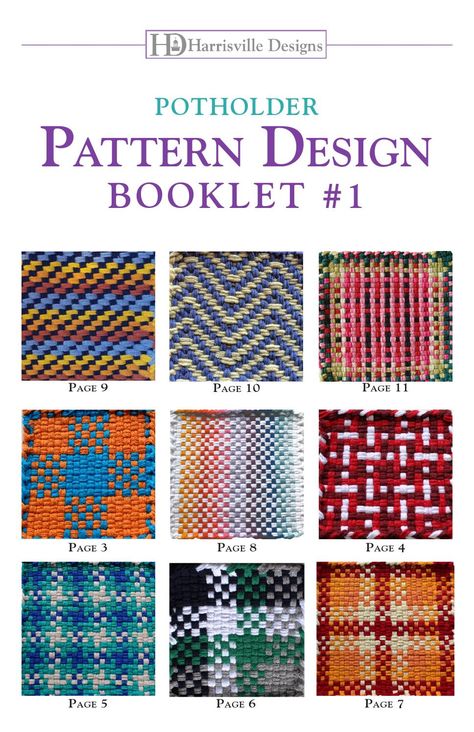 Книга Woven Pattern Design, Friendly Loom Potholder Patterns, Keep On Looping Patterns, Potholder Loom Designs, Potholder Pro Loom Patterns Free, Potholder Loom Patterns Free, Loop Potholder Patterns, Pot Holder Loom, Potholder Loom Patterns