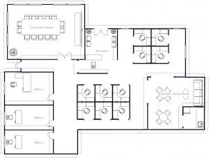 SmartDraw Living Room Layout Planner, Office Layout Plan, Office Layouts, Google Office, Free Floor Plans, Room Layout Planner, Office Floor Plan, Layout Plan, Staff Room