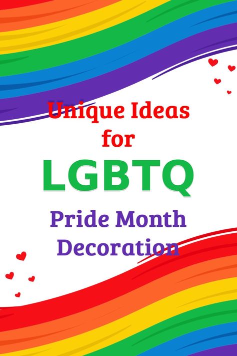 National Coming Out Day Ideas, Lgbtq Party Ideas, Ways To Celebrate Pride Month, Pride Month Craft Ideas, Pride Party Decorations Decorating Ideas, Pride Month Decorations Diy, Pride Celebration Ideas, Pride Decorations Office, Pride Office Decorations