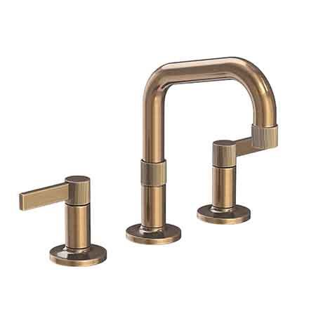 Pardees - Widespread Lavatory Faucet - 3230 - || Newport Brass Antique Brass Faucet, Wall Mount Sinks, Neutral Bathroom, Newport Brass, Bathroom Sink Drain, Industrial Aesthetic, Vanity Faucet, Plumbing Bathroom, Widespread Bathroom Faucet