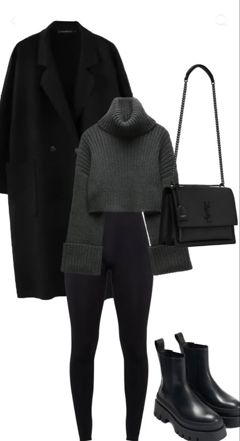 Old Money Thanksgiving Outfit, All Black Outfit Casual Classy, Cold Weather Outfits For Work, February Outfit Ideas, Stile Blair Waldorf, Fest Outfits, Winter Fashion Outfits Casual, Stylish Work Outfits, Mode Inspo