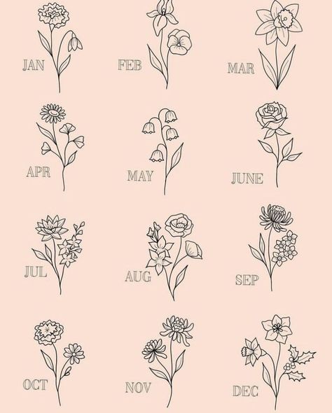 Sister Birth Flower Tattoo, October And August Birth Flower Tattoo, November Birthday Tattoo Ideas, November Tattoo Ideas Birth Month, Birth Flower Tattoos April, April Birthday Tattoo Ideas, Claire Tattoo, April Flower Tattoo, Birth Flower Tattoos Placement