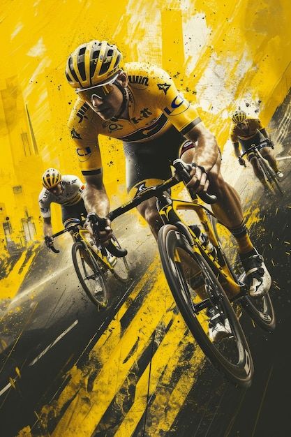 Photo cycling sport activities visual ph... | Premium Photo #Freepik #photo Cycling Pictures Ideas, Cycling Art Illustrations Posters, Cycle Poster, Figure Sketches, Cycling Pictures, Cycling Events, Cycling Posters, Sport Activities, Human Figure Sketches