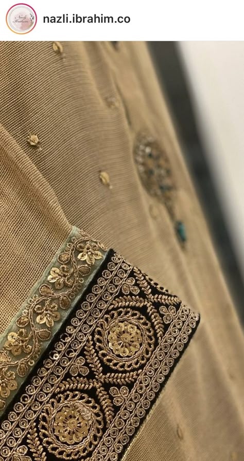 Marodi Work Lehenga, Zardozi Border Designs, Sabyasachi Borders Embroidery, Dori Embroidery Design, Marori Work Embroidery, Zardozi Work Suits, Dori Work Embroidery Design, Arab Embroidery, Marodi Embroidery