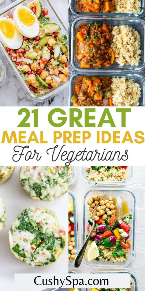 Healthy Filling Vegetarian Meals, Easy Make Ahead Vegetarian Meals, Easy Vegetarian Recipes Meal Prep, Super Healthy Vegetarian Recipes, Meal Prep With Veggies, Healthy Meal Prep Veggies, High Protein Vegetarian Meal Prep Ideas, Vegetarian Make Ahead Lunches, Indian Meal Prep Vegetarian