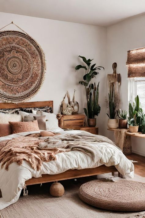 60 Modern Boho Bedroom Ideas for a Dreamy Design Moroccan Bedroom Decor, Modern Moroccan Bedroom, Modern Boho Bedroom Ideas, Moroccan Decor Bedroom, Moroccan Inspired Bedroom, Modern Boho Bedroom, Dreamy Design, Lots Of Plants, Moroccan Bedroom