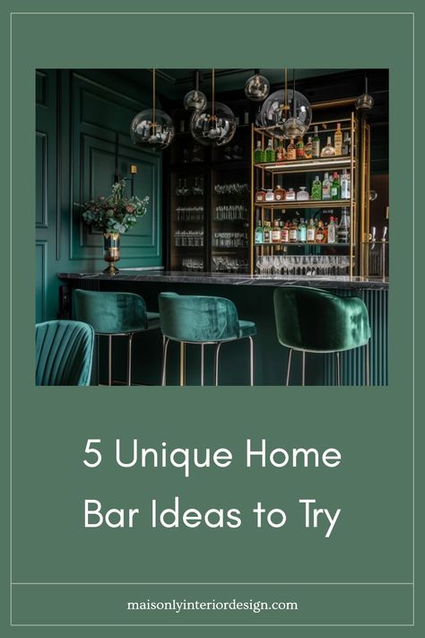 Want to amp up your home entertainment? Check out these 5 unique home bar ideas that will transform any space into a stylish gathering spot. From incorporating a cozy bar cart to utilizing innovative shelving solutions, there are plenty of creative ways to customize your home bar area. Explore different themes, lighting cues, and furniture styles that perfect your at-home cocktail experience. With these home bar inspiration tips, hosting parties and enjoying drinks at home becomes a real treat. Arched Bar Area, Cool Home Bar Ideas, 1920s Bar Aesthetic, Cocktail Room In House, Home Bar Lounge Room Ideas, Cocktail Bar At Home, Home Cocktail Lounge, Modern Bar Area, Home Bar Lighting