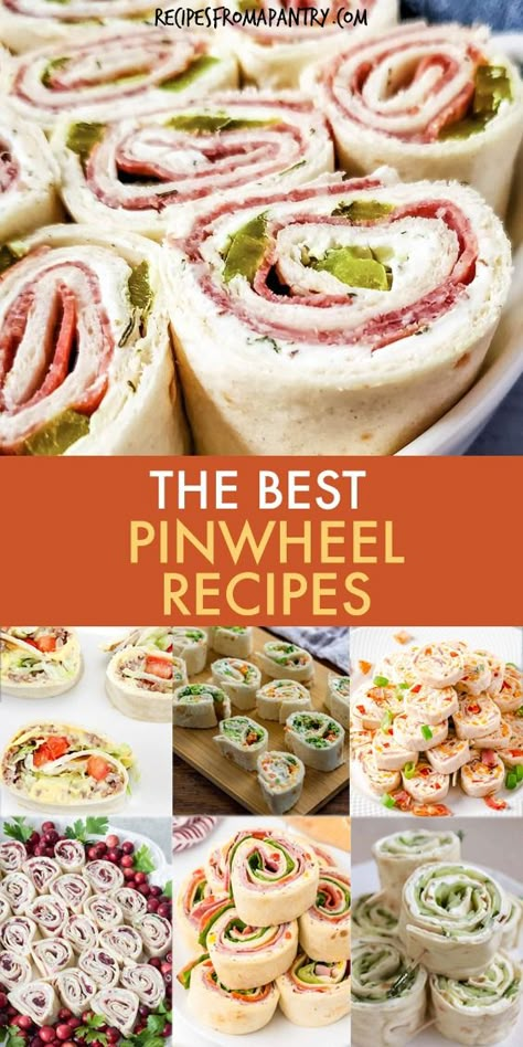 Pinwheels are a delicious and versatile appetizer that's perfect for any occasion. They're easy to make, and there are countless variations to suit any taste. From savory to sweet, vegetarian versions or a meat lovers delight, there's a pinwheels recipe to suit everyone! A great addition to any party, potluck, picnic, or gathering, pinwheels are easy to make, delicious to eat, and always a crowd-pleaser. Click through to get this awesome collection of 21 Pinwheel Recipes!! #pinwheels #rollups Easy Roll Ups, Lunch Pinwheels, Easy Pinwheel Recipes, Thanksgiving Finger Foods, Pinwheels Appetizers, Easy Thanksgiving Appetizers, Pinwheel Recipe, Pinwheel Sandwiches, Tortilla Pinwheels