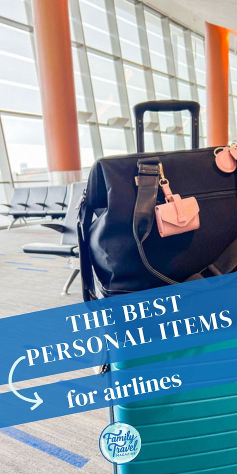 Travel hacks: If you are looking for the best personal item bag for your next flight, this post offers four of the best options. These bags offer a great combination of functionality and style regardless of what you want to pack in them. These bags are some of the best family travel items, work as personal items for most airlines, and can be a great way to save money by flying carry-on only. Best Travel Items, Traveling On A Plane, Personal Item Bag, Travel Packing Hacks, Work Travel Bag, Best Carry On Bag, Kid Friendly Vacations, Best Travel Bags, Travel Packing Tips