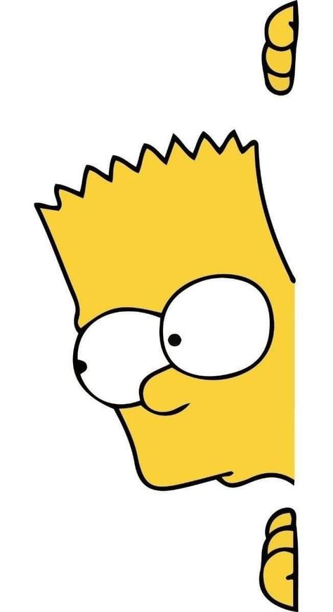 Cool Simpsons Drawings, Bart Simpson Art Drawings, Simpson Doodle, The Simpsons Drawings, Bart Simpson Drawing, Yellow Cartoon Characters, Car Sticker Ideas, Simpson Art, Bart Simpson Art