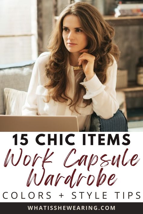 work capsule wardrobe Casual Work Capsule Wardrobe 2023, Womens Career Outfits, Classic Work Style Women, Office Essentials Women Work Outfits, Summer Capsule Work Wardrobe 2023, Work Clothes 2023, Office Wardrobe Women, Fall Casual Work Outfits 2023, Simple Work Clothes