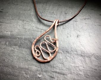 Wire Projects, 7th Anniversary Gifts, Polished Style, Jewelry Organizer Diy, 7th Anniversary, Milwaukee Wi, Copper Pendant, Hammered Copper, Handmade Copper