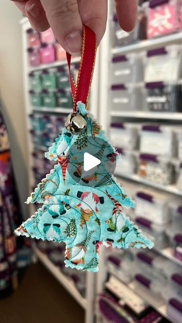 JessicaQuilter, LLC on Instagram: "Quilted Christmas ornaments made for our guild fund raiser coming this fall.  They were fun and super easy to make! 🎄🎅🏼🎁 —————- #christmasornaments #quiltedornaments #christmasfabric  #jessicaquilter" New Sew Christmas Ornaments, Quilted Xmas Ornaments, Vintage Fabric Christmas Ornaments, Christmas Ornaments Quilted, Easy Sew Christmas Decorations, Christmas Tree Ornaments To Sew, Stuffed Fabric Christmas Ornaments, Sewing Theme Christmas Tree, Sewing Xmas Decorations