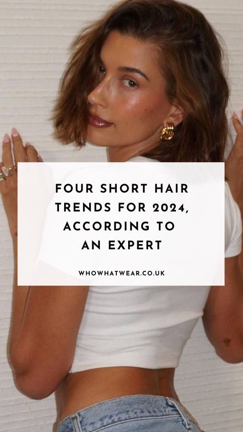 It's no secret that short hair has grown in popularity over the last year or two, with the likes of Hailey Bieber and Zendaya convincing everyone to get a bob hairstyle, but what's in store for 2024? Italian Haircuts Woman, Short Bob Celebrities, Short Hairstyle Celebrities, Bob Haircut Hailey Bieber, Haircuts 2024 Short, Hailey Bob Hair, Hailey Bieber Haircut Short, Celebrity Short Hair 2024, Long Bob Celebrities