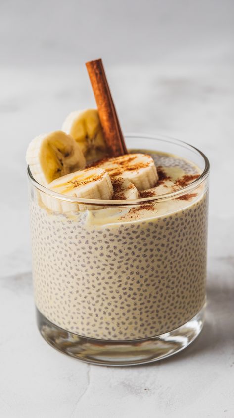 High-Protein, Banana Chia Seed Pudding With Almond Milk – Plant Powered Lifters Chia Seed Pudding With Banana, Macro Friendly Chia Pudding, Banana And Chia Seeds, Raw Chia Pudding, Diy Chia Seed Pudding, Chia Seed Pudding Coconut Milk Mango, Chia Pudding Recipes Banana, Moringa Chia Pudding, Chia Seed Healthy Recipes