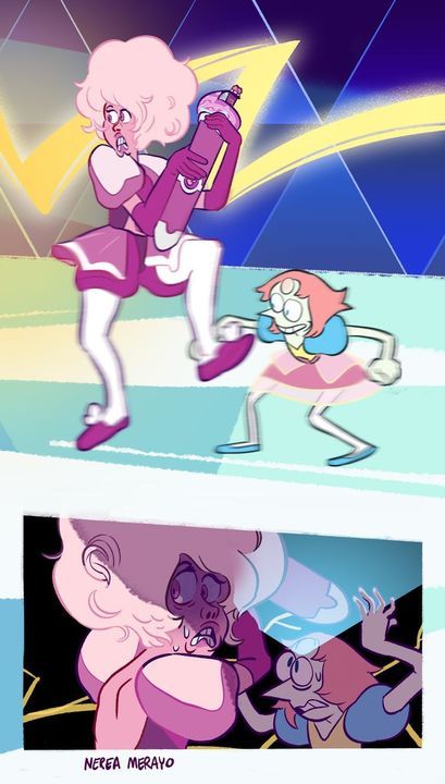 Pink Diamond Fanart Steven Universe, The Pearls Steven Universe, Steven Universe Pink Steven Fanart, Steven Universe Pink Steven, Steven And Pink Diamond, Pearl X Pink Diamond, Pink Diamond And Steven, The Diamonds Steven Universe, Pearl Steven Universe Fanart