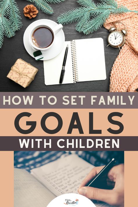 From New Years resolutions and beyond, get practical tips and ideas on how to set family goals with kids. Children are always learning and growing, making goal-setting a reasonable expectation. Get positive parenting advice on how to goal set as a family including getting healthy, setting up future travel plans and making the best memories together! #NewYear2020 #NewYearsEve #Resolutions #GoalSetting #Goals #SettingGoals #MakingResolutions #NewYearResolutions #PositiveParenting #ParentingTips Family New Year Resolutions Goal Settings, Setting Goals With Kids, Goal Setting For Families, New Years Family Goals, Family Goal Board Ideas, 2024 Goals For Kids, Kid Goals For New Year, Family Goals For The New Year, New Year Family Planning