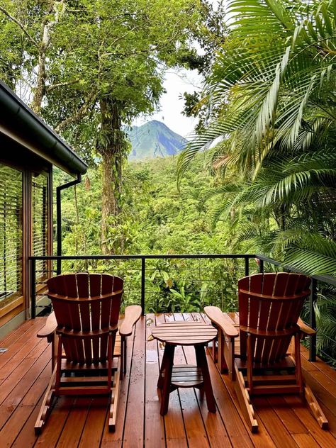 A Detailed, Honest Review of Amor Arenal (Costa Rica Luxury Resort) | The boutique luxury Amor Arenal resort is tucked into the rainforest of La Fortuna, Costa Rica, with great views of the Arenal Volcano. Here's my detailed review of this beautiful small intimate resort, including the balconies, rooms, service, pools, food, and more! Where to stay in Arenal or La Fortuna, best Costa Rica hotels, rainforest hotels. #luxuryhotel #luxuryresort #costarica #arenal #lafortuna Costa Rica Cottage, 1212 Portal, Costa Rica House, Costa Rica Living, Costa Rica Volcano, Costa Rica Hotels, Cost Rica, Arenal Costa Rica, Fortuna Costa Rica