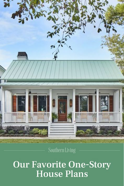 Southern Country House Plans, One Story Tiny House Plans, One Story Country House Plans With Porch, Small House Plans With Porch, Small Farmhouse Floor Plans One Story, Simple House Plans One Story, Cottage Style House Plans One Story, One Story Dream Home, Simple Single Story House Design