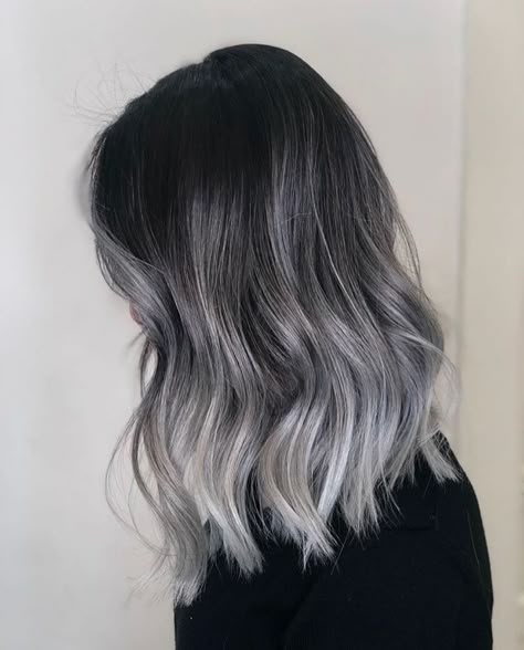 Balayage Hair Grey, Grey Hair Wig, Grey Ombre Hair, Ash Hair, Ash Hair Color, Silver Hair Color, Grey Ombre, Grey Hair Color, Hair Dye Colors