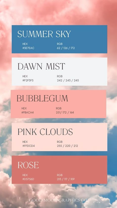 Habidashery Shop, Cloud Colour Palette, Coral Pink And Blue Color Palette, Pink And Blue Pallet, Light Pink Color Palette Colour Schemes, Pale Pink Color Palette, Pink And Blue Colour Palette, Pale Blue Color Palette, Baby Pink Color Palette