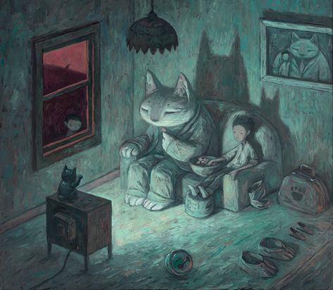 Soreal Art Painting, Shaun Tan, Andrew Wyeth, Arte Inspo, Arte Fantasy, Art And Illustration, Childrens Illustrations, Children's Book Illustration, A Drawing