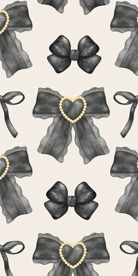 Prints Illustration Pattern, Aestethic Wallpapers Iphone, Cute Wallpaper Backgrounds Black, Black Bow Wallpaper, Project Background Design, Wallpaper Fashion Design, Fashion Design Wallpaper, Trendy Phone Wallpaper, Black Cute Wallpaper