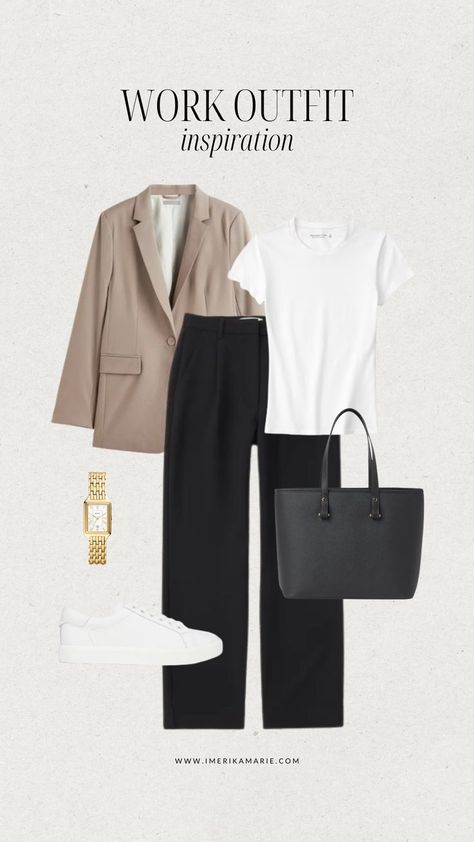 work outfit Erika Marie, Business Casual Neutral, Summer Work Outfits Office, Smart Casual Women Outfits, Work Outfit Inspiration, Smart Casual Work Outfit, Looks Jeans, Smart Casual Work, Work Outfits Women Summer