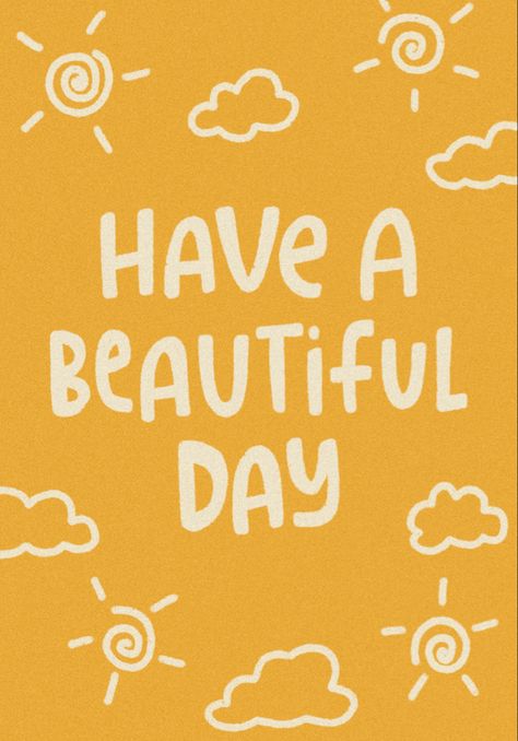 Have A Nice Day Quotes Aesthetic, Today Is A Good Day Aesthetic, International Happiness Day, Yellow Affirmations Aesthetic, Sunshine Typography, Cute Lettering, Groovy Motivational Quotes, Work Stickers, Lettering Art