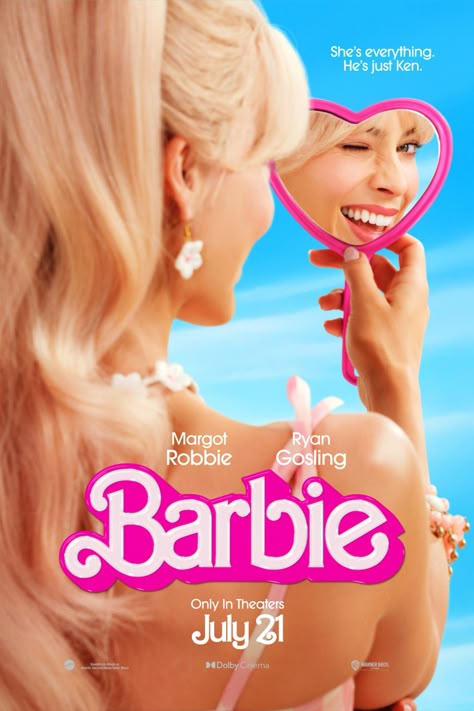 Barbie the Movie | Dir. Greta Gerwig, starring Margot Robbie and Ryan Gosling. Barbie Dvd, Barbie Shoot, Barbie Photoshoot, Barbie Margot Robbie, Barbie Poster, Barbie Film, Pink Movies, Film Trailer, Barbie 2023