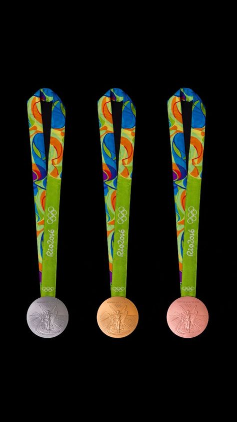 Olympic games rio medals Environmental Logo Design, Olympic Party, 2016 Olympic Games, Olympic Gold Medals, Rio Olympics 2016, Olympic Medals, Paralympic Games, Rio Olympics, Usain Bolt