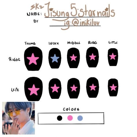 Skz Nail, Uñas Skz, Stray Kids Nails, Skz Nails, K Pop Nails, Pop Nails, Idol Nails, Graffiti Nails, Kids Nail Designs