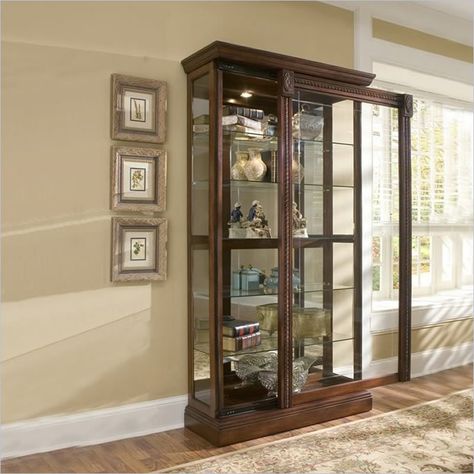 Main Image Wood Living Room Decor, Corner China Cabinets, Storage For Office, Crockery Cabinet, Sideboards And Buffets, Colors For Living Room, Davis Furniture, Wood Living Room, Glass Cabinets