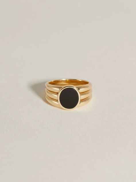 J Hannah, Heirlooms Jewelry, Stone Inlay, Downtown Los Angeles, Onyx Ring, Fine Jewelry Collection, Wide Bands, Jewelry Inspo, Signet Ring