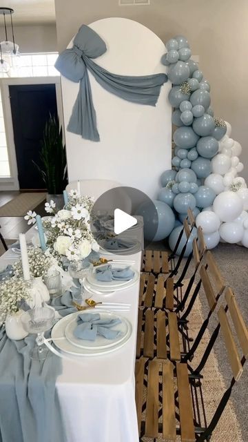 91K views · 10K likes | Event Stylist + Rentals on Instagram: "• Something Blue Before I DO 💍• •  • Setup : @prettyevent.rentals  • • • #events #event #bridalshower #bridal #bridalstyle #bridalshowers #bridalshowerdecor #bridalshowerdecoration #bridetobe #bridetobe2024 #lover #💍 #idaho #idahorentals #idahome #idahodaily #somethingbluebridal #2024bride #rentals #eagle #meridian #boiseidaho #boise" Blue Bridal Shower Table Decor, Blue Theme Bridal Shower Ideas, Cozy Winter Bridal Shower Ideas, Bridal Shower Decor Blue, Something Blue Bridal Shower Decor, Blue Bridal Brunch, Light Blue Bridal Shower Ideas, Blue Tea Party Bridal Shower Ideas, Bridal Shower Something Blue Theme