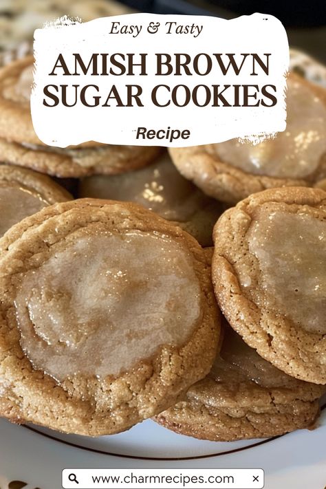 Baking Perfect Amish Brown Sugar Cookies Amish Cookies, Buttermilk Cookies, Brown Sugar Cookie Recipe, Amish Sugar Cookies, Chewy Sugar Cookie Recipe, Cupcake Business, Brown Sugar Recipes, Brown Sugar Cookies, Yummy Desserts Easy