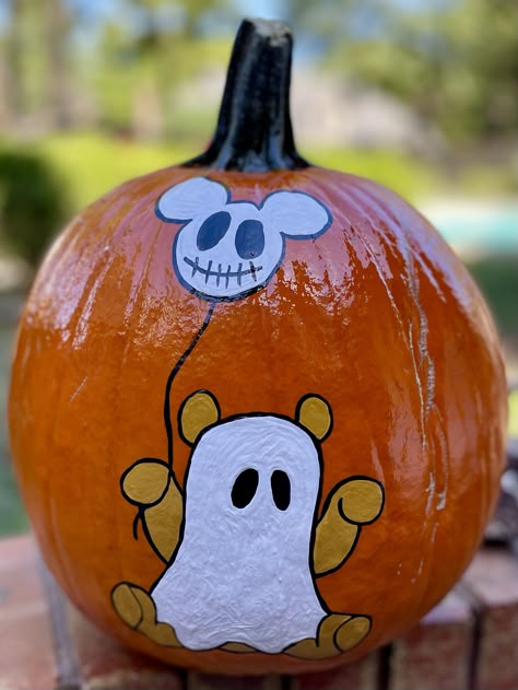 Pochacco Pumpkin Painting, Simple Pumpkin Painting Ideas For Kids, Family Of 3 Pumpkin Painting, Cute Pumpkins Painting Ideas, Llama Pumpkin Carving, Orange Pumpkin Decorating Ideas, Pumpkin Painting Cartoon, Painted Pumpkins Couple Ideas, Painted Small Pumpkins Ideas