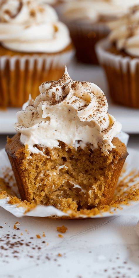 Pumpkin Spice Latte Cupcakes – Chasety Chai Cupcake Recipe, Chai Cupcake, Pumpkin Latte Cupcakes, Coffee Buttercream Frosting, Chai Latte Cupcakes, Cupcake Flavours, Pumpkin Spice Latte Cupcakes, Autumn Sweets, Fall Treats Recipes