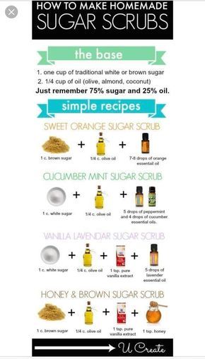 Homemade Sugar Scrubs, Body Scrub Homemade Recipes, Scrub Recipe Diy, Home Made Gift Ideas, Body Scrub Recipes, Diy Body Scrub Recipes, Diy Sugar Scrub Recipe, Diy Sugar Scrub, How To Remove Warts