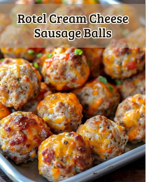 Rotel Cream Cheese Sausage Balls Recipe – Tnextrecipes Rotel Cream Cheese Sausage Balls, Cheese Sausage Balls, Cream Cheese Sausage, Sausage Cheese Balls, Cream Cheese Sausage Balls, Sausage Balls Recipe, Cream Cheese Ball, Sausage Meatballs, Easy Finger Food