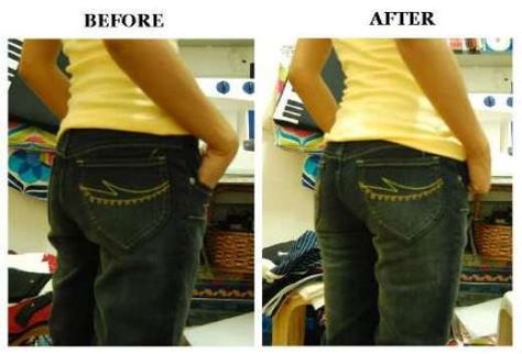 Great Fashion DIY – How to Make Your Jeans Fit Better - DIY & Crafts. Recommend by TulipArtIL - Etsy Sellers Support How To Make Jeans, Altering Jeans, Sewing Alterations, Diy Vetement, Couture Mode, Old Jeans, Diy Couture, Learn To Sew, Sewing Techniques