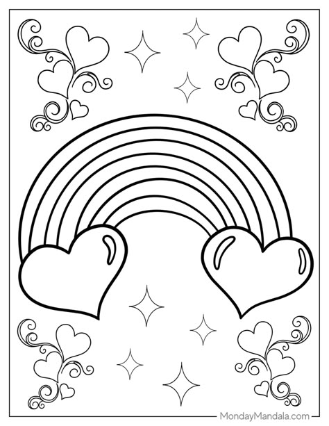 36 Rainbow Coloring Pages (Free PDF Printables) Rainbow Colouring Pages Free Printables, Rainbows Coloring Pages, Printable Rainbow Coloring Pages, Quilt Coloring Pages Free Printable, Rainbow Colouring Pages, Free Coloring Pages Printables For Kids, Pride Coloring Pages, Rainbow Coloring Sheet, Rainbow Coloring Pages Free Printable