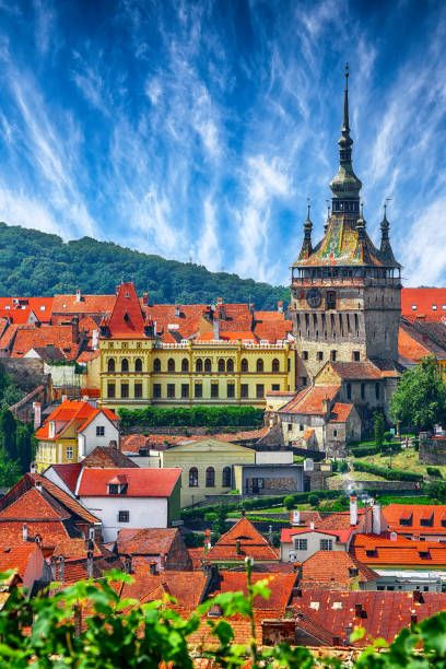 3,800+ Sighisoara Romania Stock Photos, Pictures & Royalty-Free Images - iStock Sighisoara Romania, Romania Photography, Medieval Fortress, Pastel House, Tower Building, Old Street, Medieval Town, Clock Tower, Roman Catholic