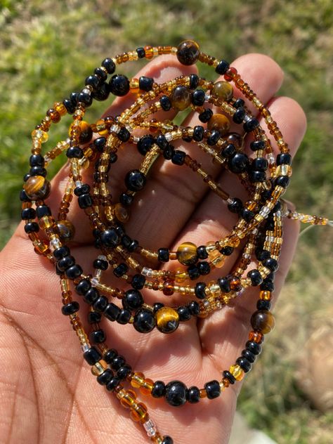 Afro Jewelry, Waist Beads African, Waist Jewelry, Earthy Jewelry, Belly Jewelry, Ceramic Necklace, Diy Bracelet Designs, Diy Bracelets Patterns, Semi Precious Beads