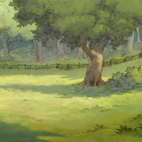 Storybook Background, Iphone Background Inspiration, Cartoon Landscape, The Hundred Acre Wood, Cottage Illustration, Storybook Illustration, Forest Drawing, Hundred Acre Woods, Storybook Art