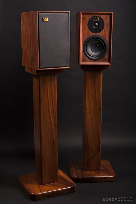 [​IMG] Wooden Speaker Stands, Speaker Stands Diy, Modern Speakers, Hifi Furniture, Audio Stand, Jbl Speakers, Wood Speakers, Wooden Speakers, Sound Room