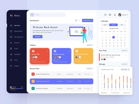 Drive- Storage Management Dashboard Concept by Bhavna Kashyap for Nickelfox on Dribbble Sitemap Design, การ�ออกแบบ Ui Ux, Desain Ux, Application Ui Design, Ux Wireframe, Ui Design Dashboard, Wireframe Design, Ui Ux 디자인, Power Bi