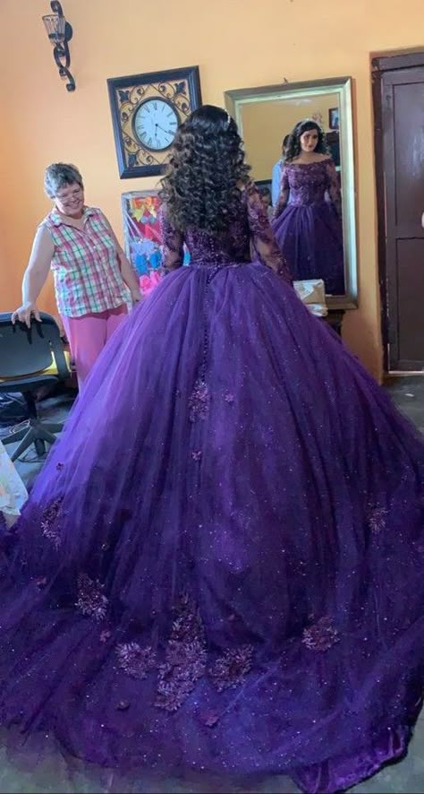 Dark Purple 15 Dresses, Dark Purple Dress Quinceanera, Royal Purple Quince Dresses, Deep Purple Quinceanera Dresses, Midnight Purple Quince Dress, Dark Purple 15 Dresses Quinceanera, Dark Purple And Gold Quinceanera Dresses, Quince Dresses Dark Purple, Purple And Black Quince