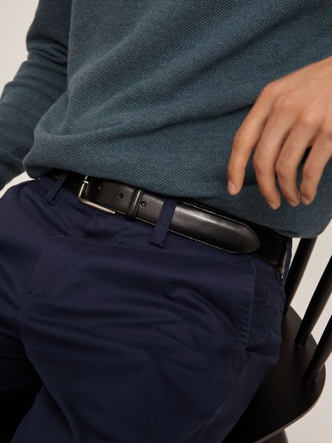 This John LewisPartner belt has been expertly crafted in Italy from vegetable-tanned leatherFinished with stitched detailing and a lustrous belt buckleit is the perfect accompaniment to tailored trousers. Belt For Man, Belts Aesthetic Men, Belts Men Fashion, Men Belt Photography, Men��’s Belts, Men Belt Outfit, Belt Outfit Men, Man Belt, Mens Belts Fashion